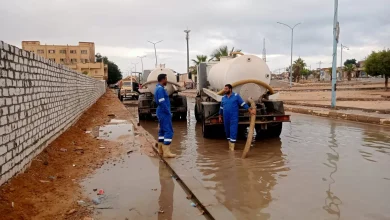 طوارئ-بمرسي-مطروح-لسرعة-رفع-تجمعات-مياه-الأمطار-من-الشوارع